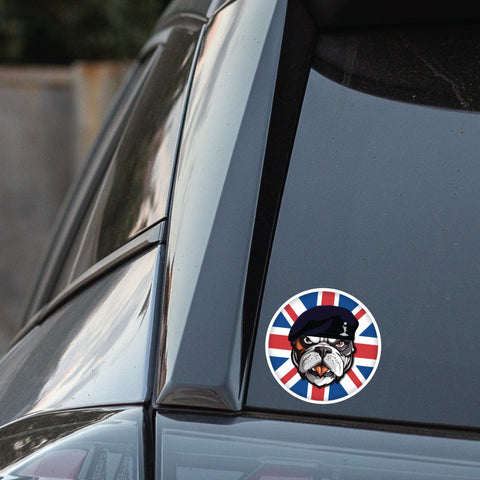 Royal Signals British Veteran Bulldog Decal - 10cm Vinyl Sticker redplume