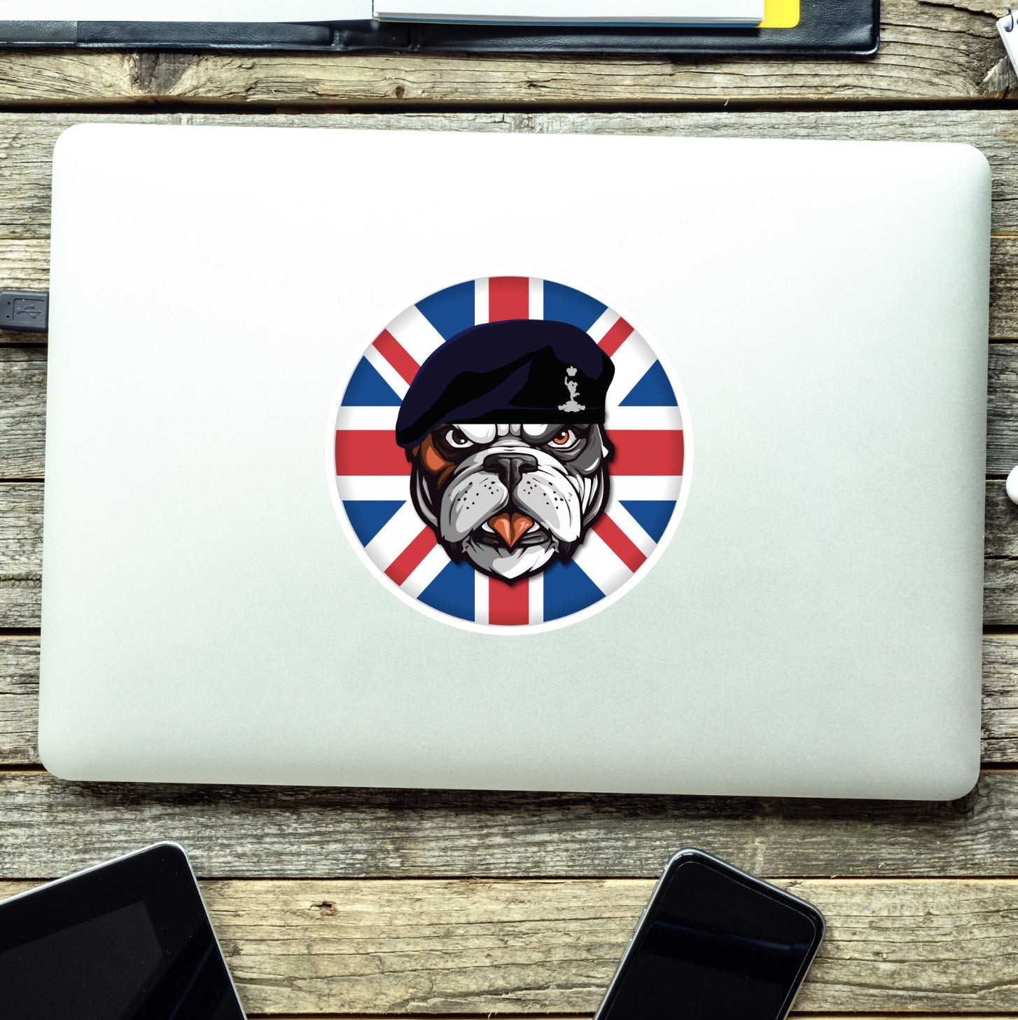 Royal Signals British Veteran Bulldog Decal - 10cm Vinyl Sticker redplume