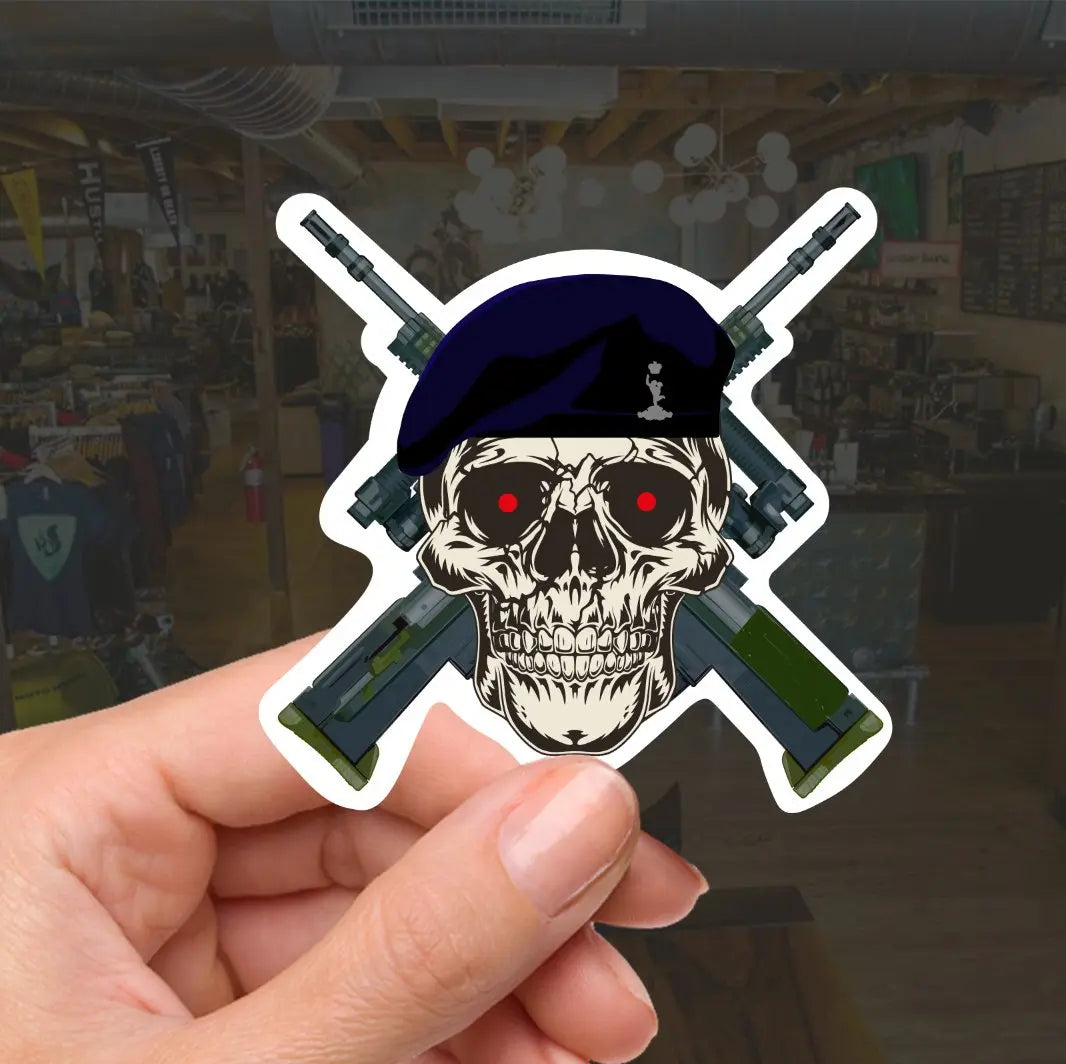 Royal Signals High-Quality Vinyl Sticker - 100mm redplume