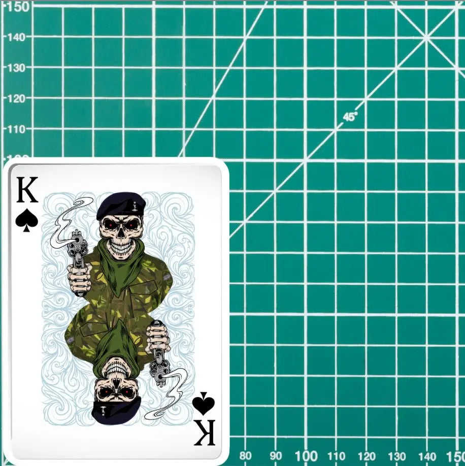 Royal Signals King of Spades Waterproof Vinyl Sticker/Decal 10cm redplume