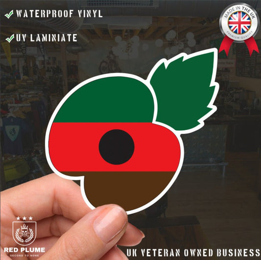 Royal Tank Regiment RTR Car Decal - UV Laminated Waterproof Vinyl - 10cm redplume