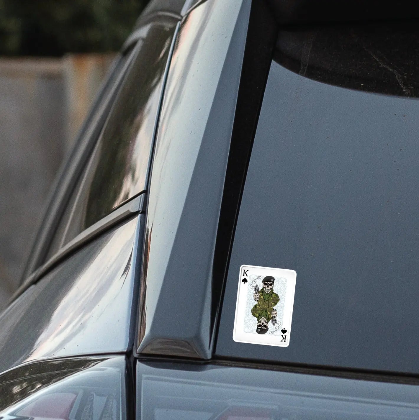 Royal Tank Regiment RTR King of Spades Waterproof Vinyl Sticker/Decal 10cm redplume