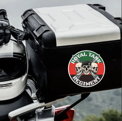 Royal Tank Regiment RTR Waterproof Vinyl Stickers Three Skull Design redplume