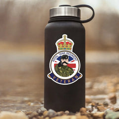 Royal Tank Regiment Veteran UV Laminated Kitch & Beret Decal redplume