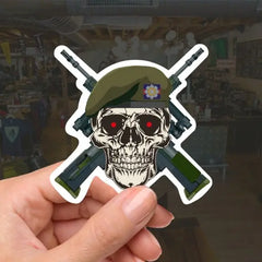 Scots Guards High-Quality Vinyl Sticker - 100mm redplume