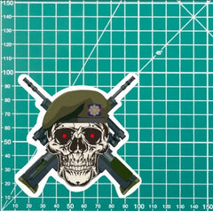 Scots Guards High-Quality Vinyl Sticker - 100mm redplume