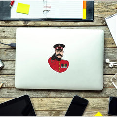 Scots Guards, Lord Kitchener Waterproof Vinyl Stickers, 10cm High redplume