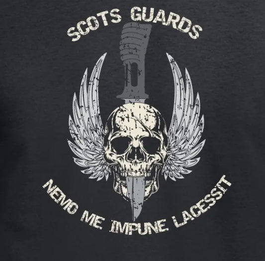 Scots Guards Skulled Dagger T-Shirt redplume
