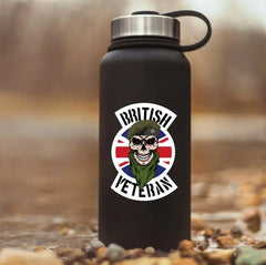 Scots Guards Veteran Waterproof Vinyl Decal/Sticker Skull and Union Jack redplume