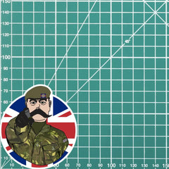 Scots Guards Vinyl Waterproof Sticker, Lord Kitchener Design redplume