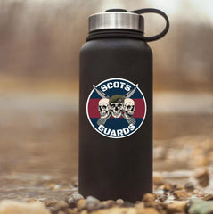 Scots Guards Waterproof Vinyl Stickers Three Skull Design redplume