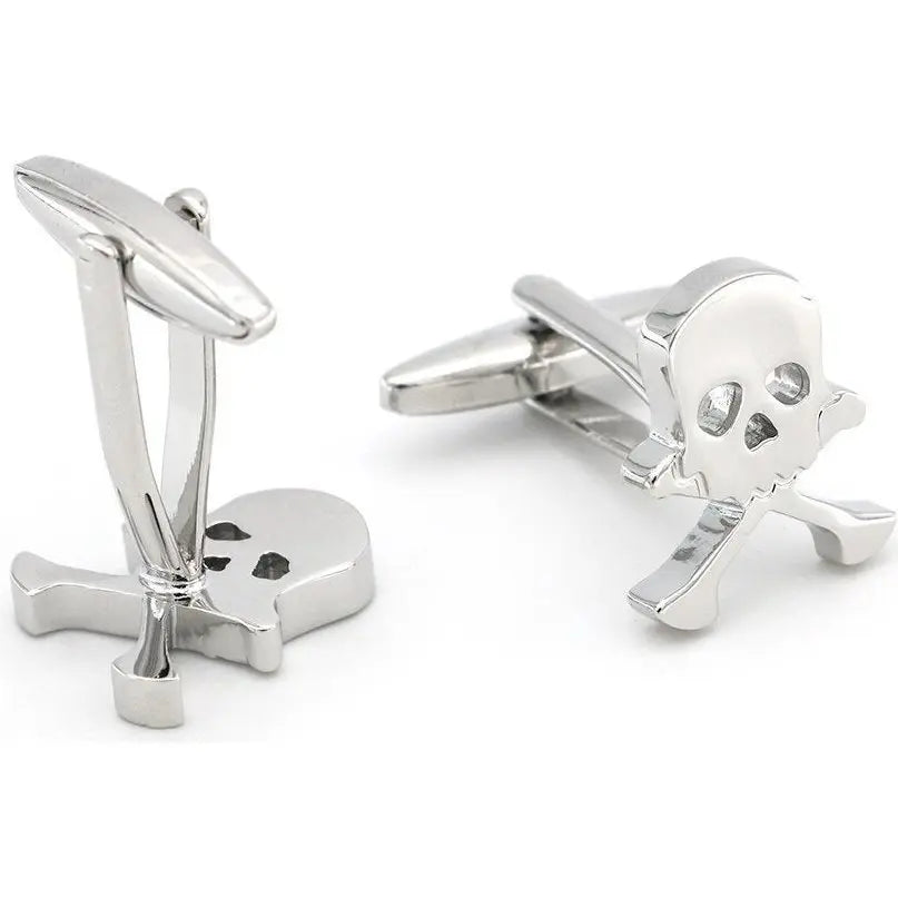 Scull and Crossbones Cufflinks redplume