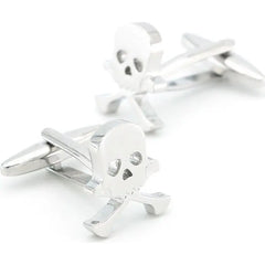 Scull and Crossbones Cufflinks redplume