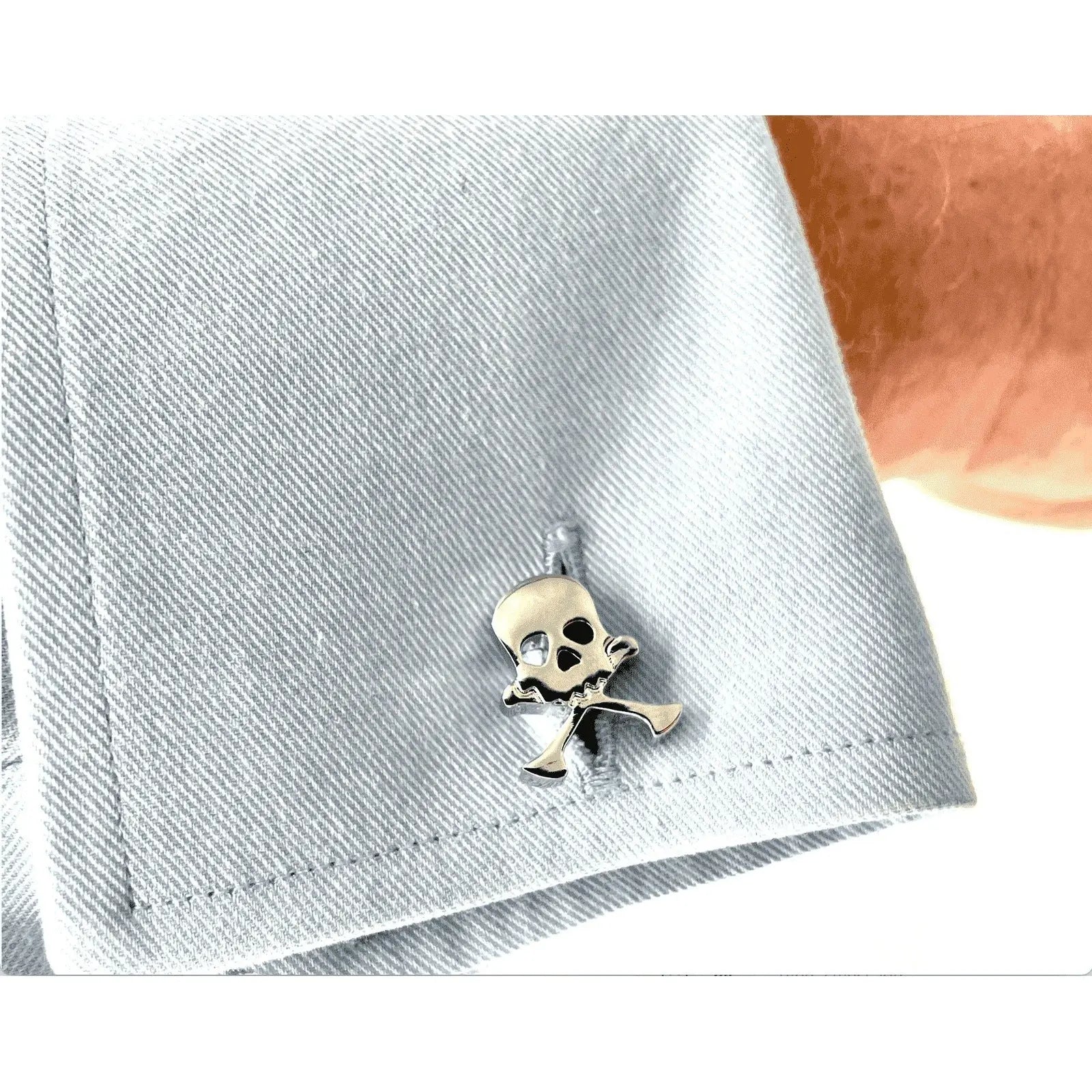 Scull and Crossbones Cufflinks redplume