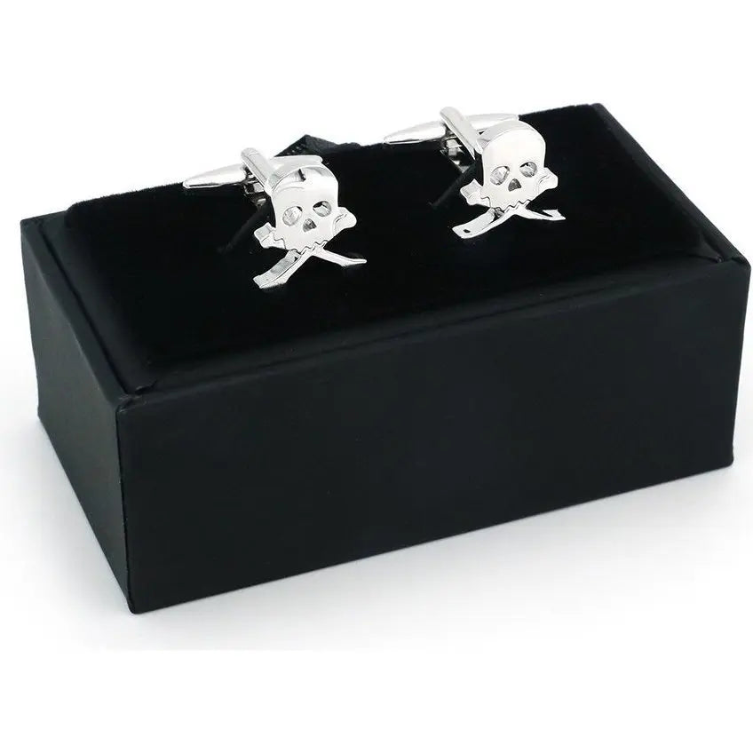 Scull and Crossbones Cufflinks redplume