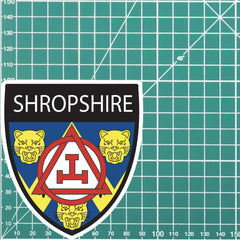 Shropshire Masonic Holy Royal Arch Shield Sticker redplume