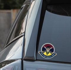 Skull Crest Royal Army Medical Corps Vinyl Sticker | 10cm | UV Laminated | redplume