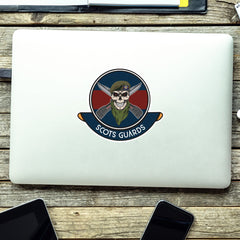 Skull Crest Scots Guards Vinyl Sticker | 10cm | UV Laminated | redplume