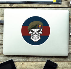 Skull with Grenadier Guards Beret TRF Vinyl Sticker - 10cm redplume