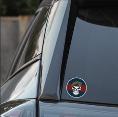 Skull with Irish Guards Beret TRF Vinyl Sticker - 10cm redplume