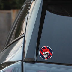 Skull with Royal Military Police RMP Beret TRF Vinyl Sticker - 10cm redplume