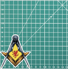Somerset Masonic Sticker Square & Compass Union Vinyl Decal redplume