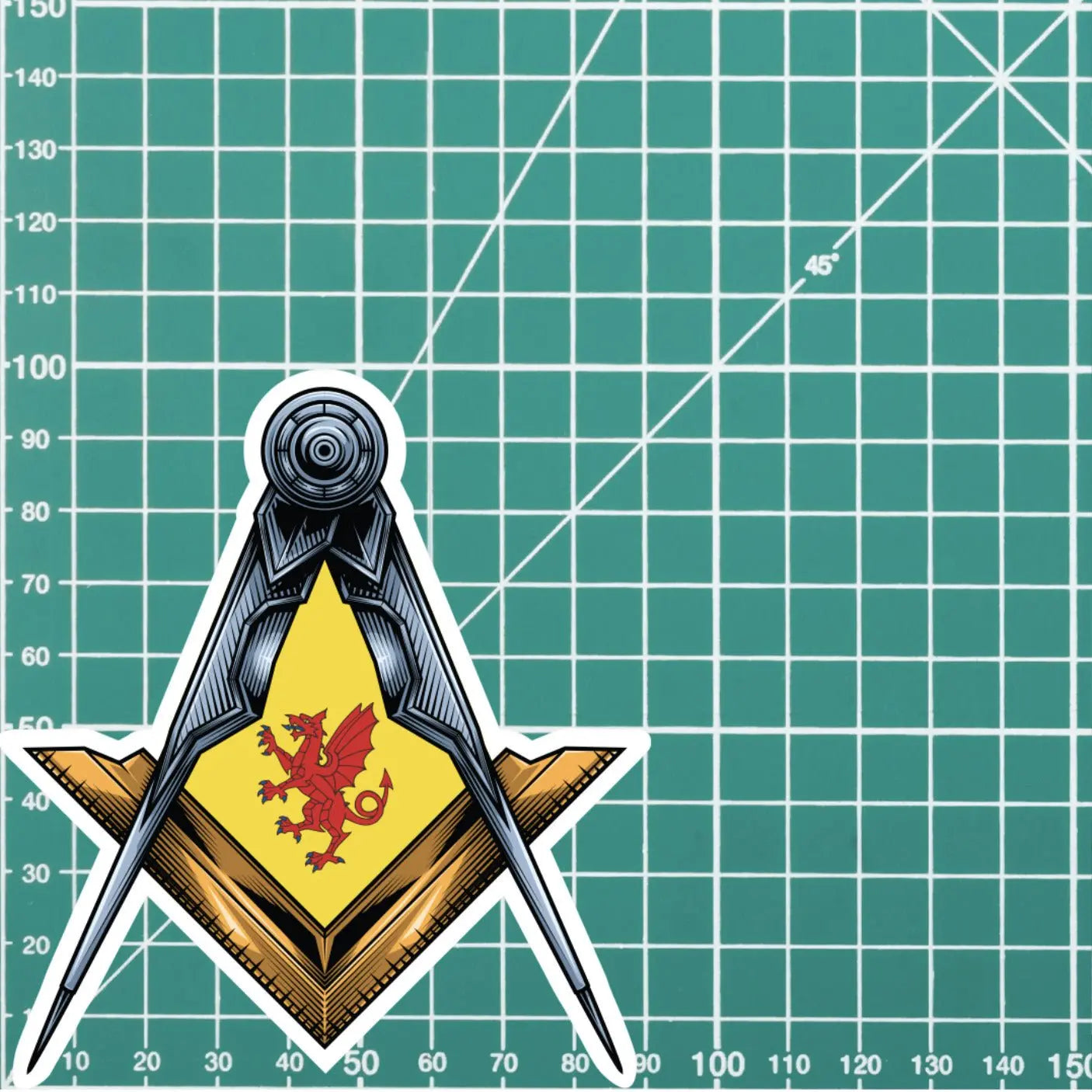 Somerset Masonic Sticker Square & Compass Union Vinyl Decal redplume