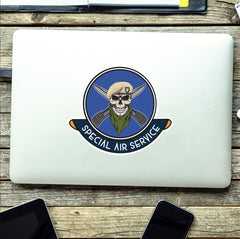 Special Air Service Skull Crest Vinyl Sticker | 10cm | UV Laminated | redplume