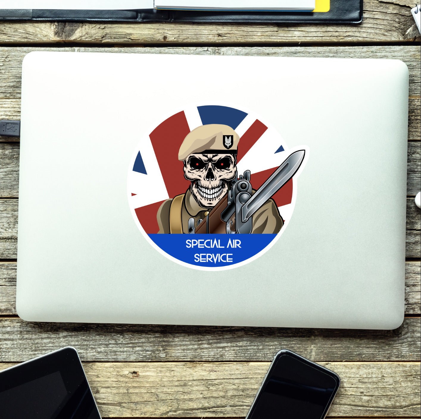 Special Air Service Vinyl Fix Bayonets Sticker redplume