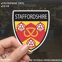 Staffordshire Masonic Holy Royal Arch Shield Sticker redplume