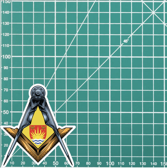 Suffolk Masonic Sticker Square & Compass Union Vinyl Decal redplume
