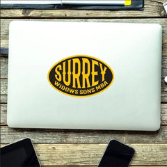 Surrey Oval Vinyl Stickers/Decals redplume