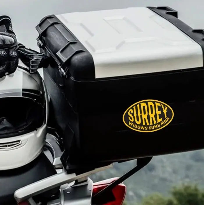 Surrey Oval Vinyl Stickers/Decals redplume