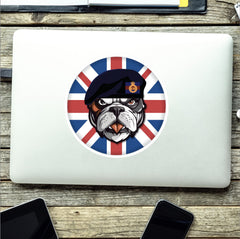 The Life Guards British Veteran Bulldog Decal - 10cm Vinyl Sticker redplume