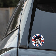 The Life Guards British Veteran Bulldog Decal - 10cm Vinyl Sticker redplume