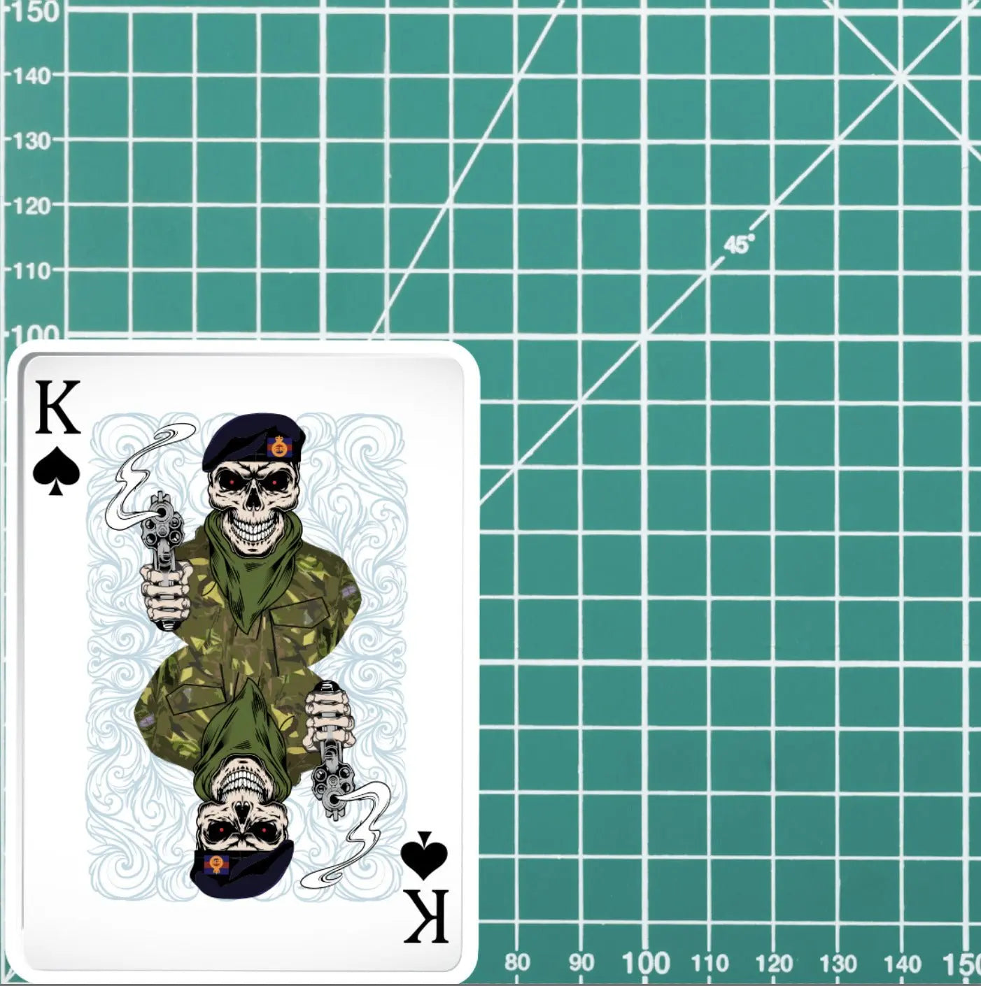 The Life Guards King of Spades Waterproof Vinyl Sticker/Decal 10cm redplume