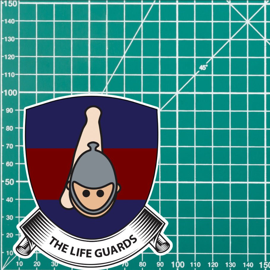 The Life Guards Shield Vinyl Sticker - 10cm - UV Laminated redplume