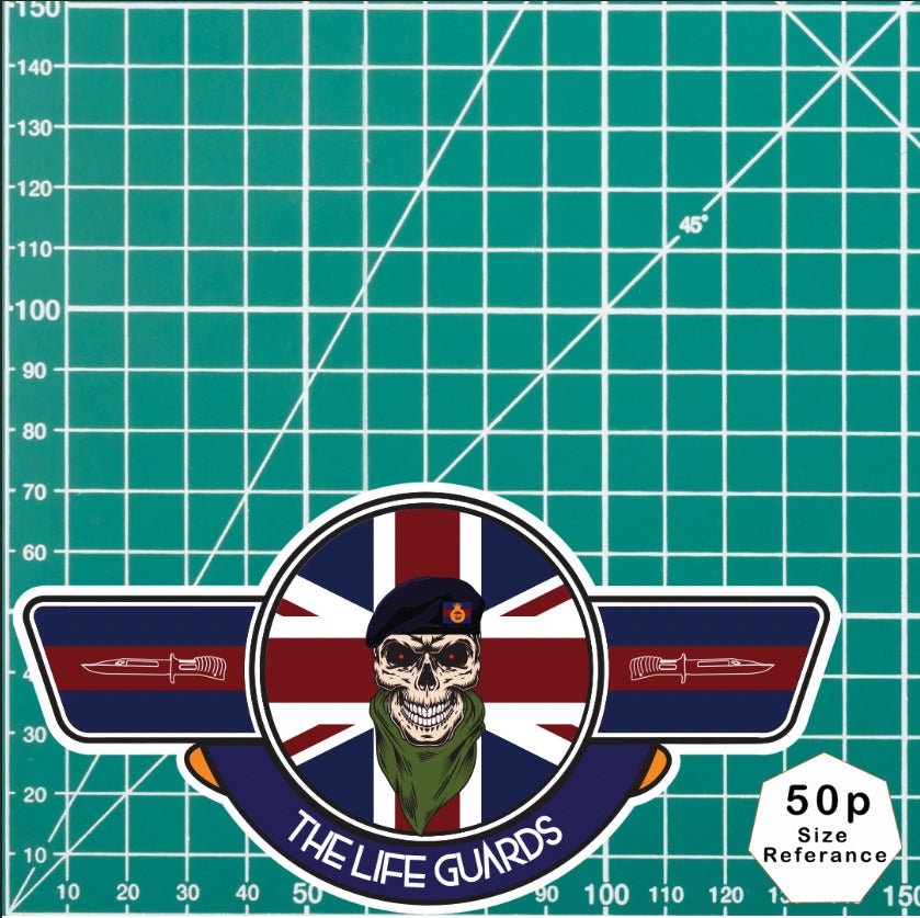 The Life Guards UV Laminated Vinyl Sticker - Wings redplume