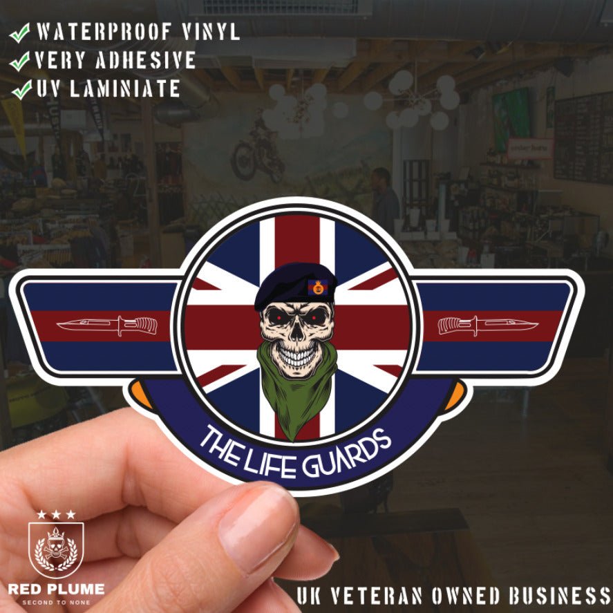 The Life Guards UV Laminated Vinyl Sticker - Wings redplume