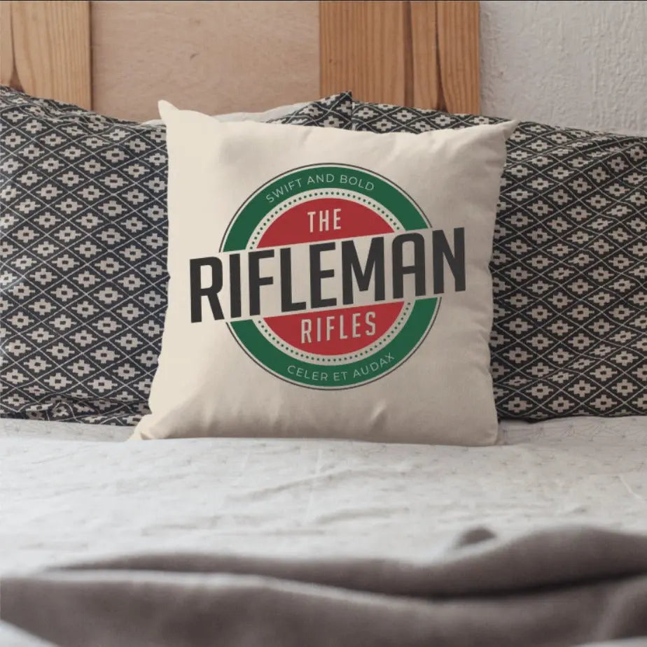 The Rifles Retro Cushion Cover - Ideal Stocking Filler redplume