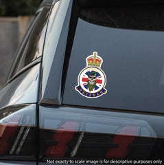 The Rifles Veteran UV Laminated Skull & Beret Decal redplume