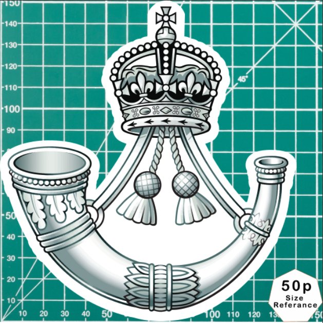 The Rifles Waterproof Vinyl Stickers - Official MoD Reseller FREE SHIPPING redplume