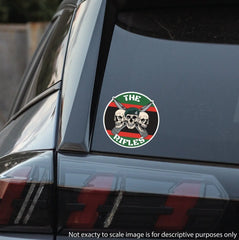 The Rifles Waterproof Vinyl Stickers Three Skull Design redplume