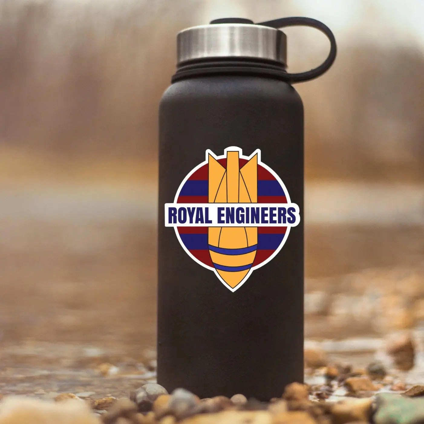 UV Laminated Royal Engineers EOD High-Quality Vinyl Sticker - 100mm redplume