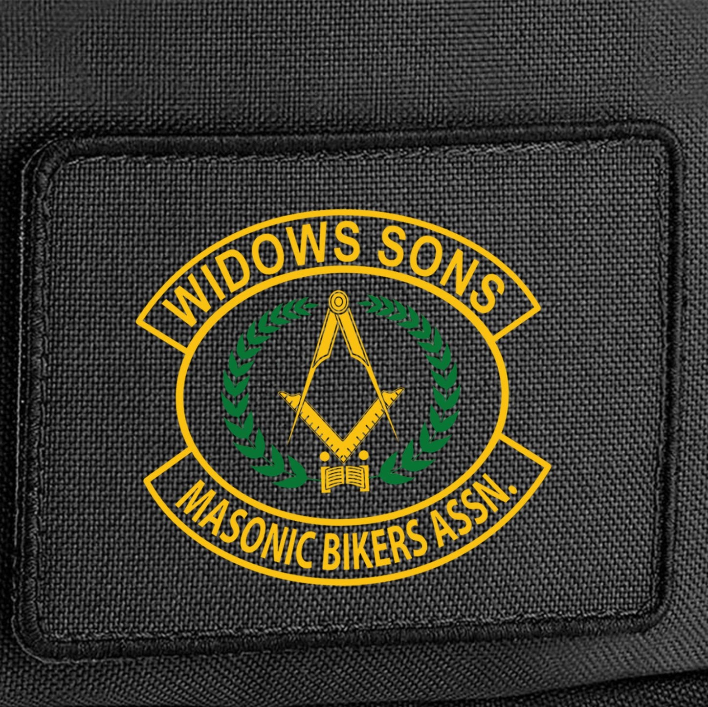 Versatile Snapback Trucker Hat with Interchangeable Widows Sons MBA Patch - Red Plume