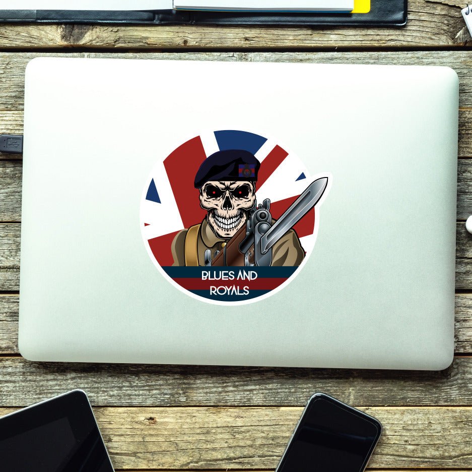 Vinyl Fix Bayonets Blues and Royals Sticker redplume