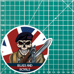 Vinyl Fix Bayonets Blues and Royals Sticker redplume