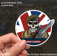 Vinyl Fix Bayonets Irish Guards Sticker redplume