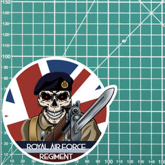 Vinyl Fix Bayonets RAF Regiment Sticker redplume