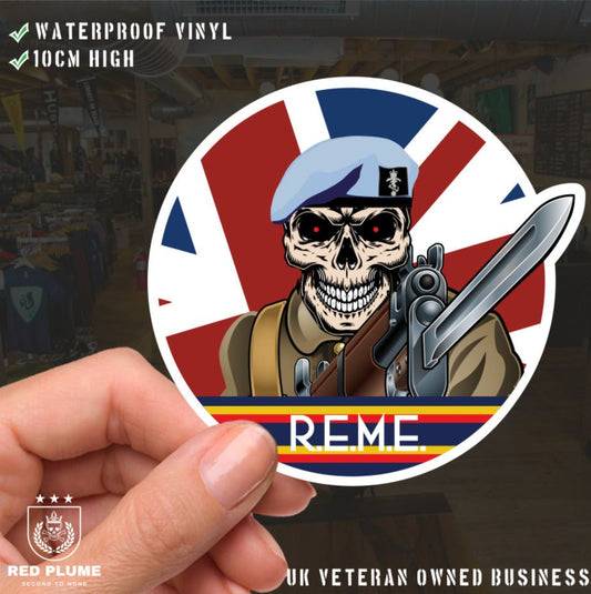 Vinyl Fix Bayonets REME Aviation Tech Sticker redplume